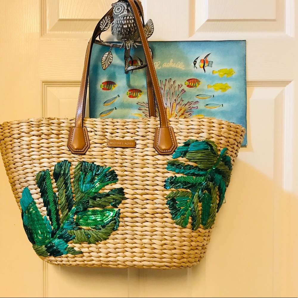 Michael Kors Straw purse